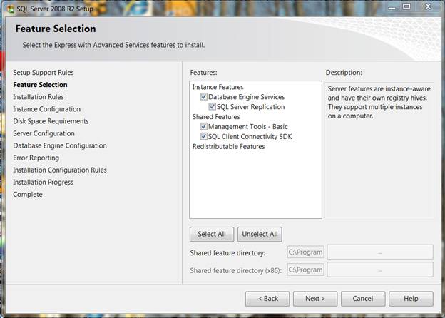 SQL System requirements 22