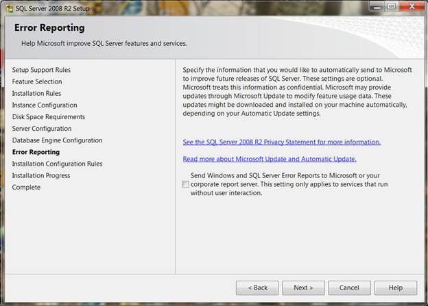 SQL System requirements 26