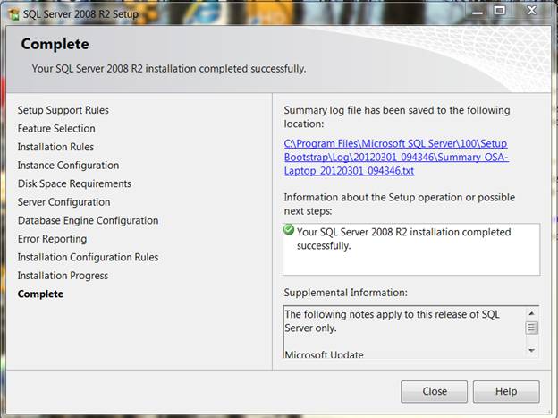 SQL System requirements 27