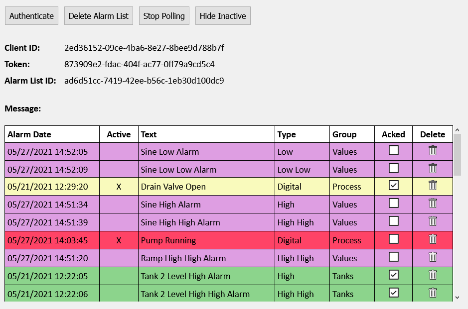 How to Access Real Time and Historical Alarm Data with the OAS REST API