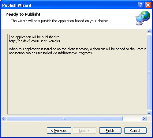 Smart Client Click Once Deployment 459